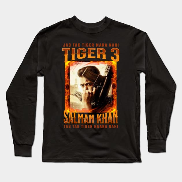 Tiger 3, Salman Khan, Bollywood, Indian movie Long Sleeve T-Shirt by Swag Like Desi